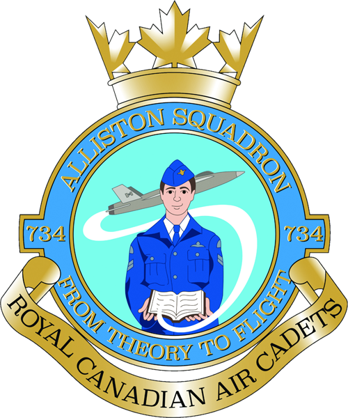 Alliston 734 Cadet Squadron Logo