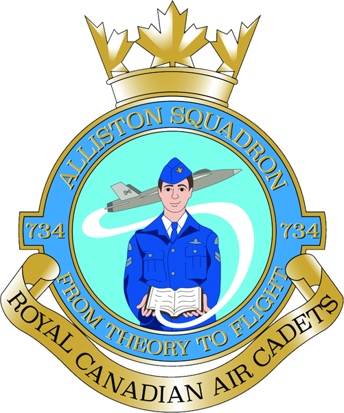 Alliston 734 Cadet Squadron Logo